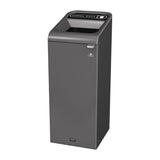 Rubbermaid Configure Recycling Bin with General Waste Label Black 57L