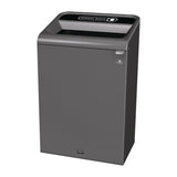 Rubbermaid Configure Recycling Bin with General Waste Label Black 125L