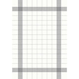 Duni Bistro Towel Napkin 38x54cm in Granite Grey Check on White (Pack 250)