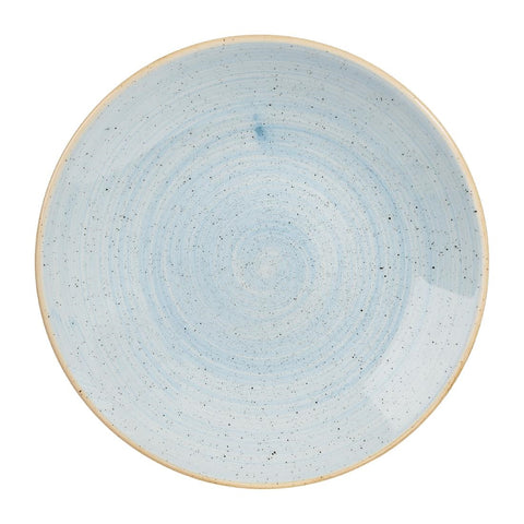 Churchill Stonecast Deep Coupe Plates Duck Egg Blue 225mm