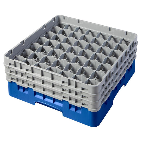 Cambro Camrack Blue 49 Compartments Max Glass Height 174mm