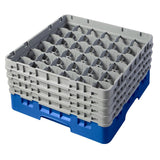 Cambro Camrack Blue 36 Compartments Max Glass Height 215mm