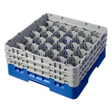 Cambro Camrack Blue 30 Compartments Max Glass Height 174mm