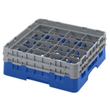 Cambro Camrack Blue 16 Compartments Max Glass Height 133mm