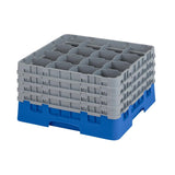Cambro Camrack Blue 16 Compartments Max Glass Height 238mm