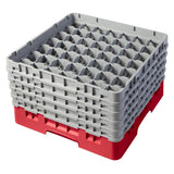 Cambro Camrack Red 49 Compartments Max Glass Height 258mm