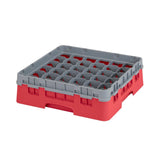 Cambro Camrack Red 36 Compartments Max Glass Height 92mm