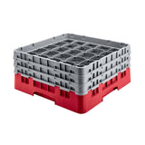 Cambro Camrack Red 36 Compartments Max Glass Height 156mm