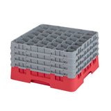 Cambro Camrack Red 36 Compartments Max Glass Height 238mm