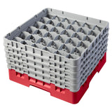 Cambro Camrack Red 36 Compartments Max Glass Height 258mm