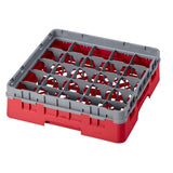 Cambro Camrack Red 25 Compartments Max Glass Height 92mm