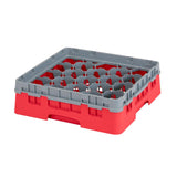 Cambro Camrack Red 20 Compartments Max Glass Height 92mm