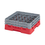 Cambro Camrack Red 20 Compartments Max Glass Height 133mm
