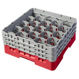 Cambro Camrack Red 20 Compartments Max Glass Height 174mm