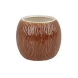 Beaumont Ceramic Coconut Tiki Mug Medium Brown 500ml