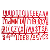 Beaumont 31mm Letter Set (390 characters) Red