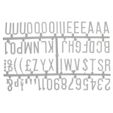 Beaumont 31mm Letter Set (390 characters)  White