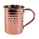 Beaumont Copper-Plated Hammered Mug 400ml