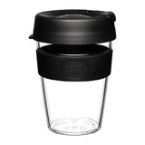 KeepCups Clear Reusable Cups Black 12oz