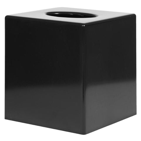 Black Cube Tissue Holder