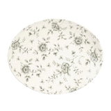 Churchill Rose Chintz Oval Coupe Plates Grey 317mm
