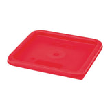 Cambro Camsquare Food Storage Container Lid Red
