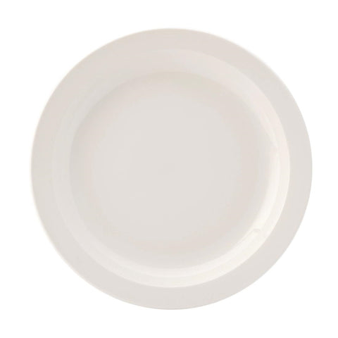 Utopia Pure White Narrow Rim Plates 254mm (Pack of 18)