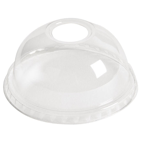Plastico Domed Lids With Hole 95mm (Pack of 1000)