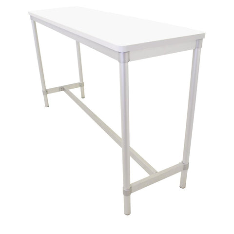 Gopak Enviro Indoor White Rectangle Poseur Table 1800mm