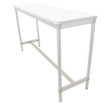 Gopak Enviro Indoor White Rectangle Poseur Table 1200mm