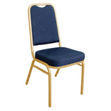 Bolero Squared Back Banquet Chair Blue (Pack of 4)