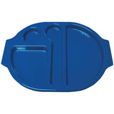 Kristallon Polycarbonate Compartment Food Trays Blue 322mm