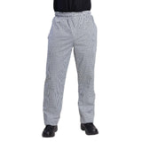 Whites Unisex Vegas Chefs Trousers Black and White Check S