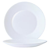 Arcoroc Opal Restaurant Wide Rim Plates 195mm
