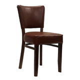 Oregon Dining Chair with Bison Espresso Vinyl (Pack of 2)