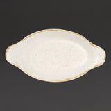 Churchill Stonecast Oval Eared Dishes Barley White 232mm