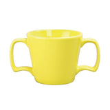 Olympia Heritage Double Handle Mugs Yellow 300ml