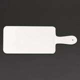 Churchill Alchemy Buffet Trays and Covers Handled Melamine Paddle Boards White 266mm