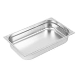 Vogue Heavy Duty Stainless Steel 1-1 Gastronorm Pan 100mm