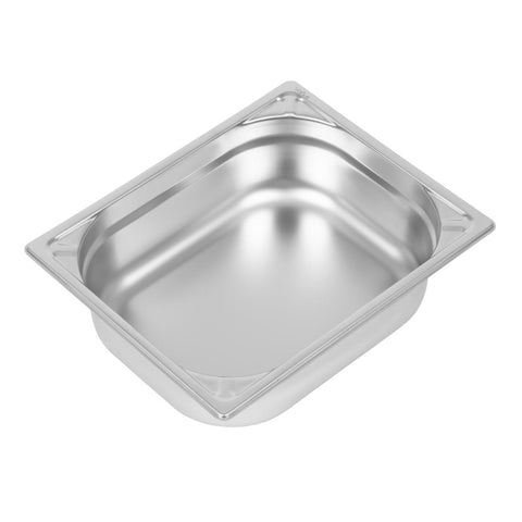 Vogue Heavy Duty Stainless Steel 1-2 Gastronorm Pan 100mm