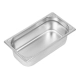Vogue Heavy Duty Stainless Steel 1-3 Gastronorm Pan 100mm