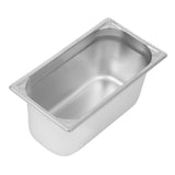 Vogue Heavy Duty Stainless Steel 1-3 Gastronorm Pan 150mm