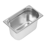 Vogue Heavy Duty Stainless Steel 1-4 Gastronorm Pan 150mm