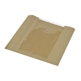Vegware Compostable Kraft Sandwich Bags With PLA Window Large (Pack of 1000)