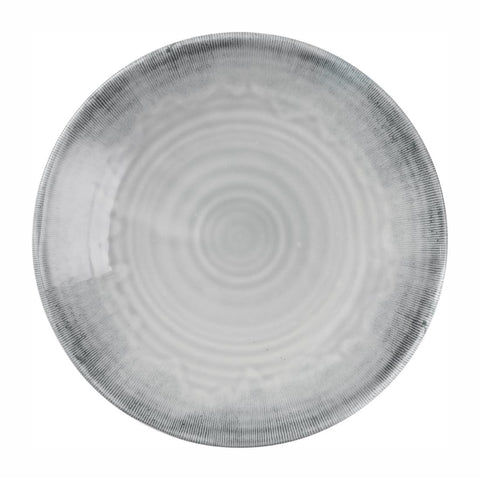 Churchill Harvest Flux Organic Coupe Plates Grey (Pack of 12)