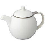 Forlife White Curve Teapot 45oz