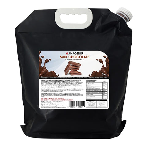 JM Posner Liquid Milk Chocolate Sauce Spout Bag (5kg)