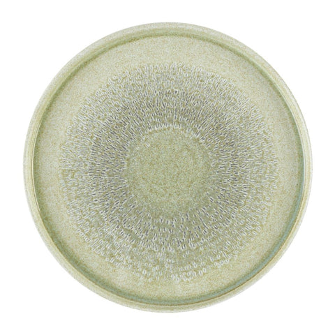 Dudson Harvest Grain Speckled Green Round Walled Plate 260mm (Pack of 6)