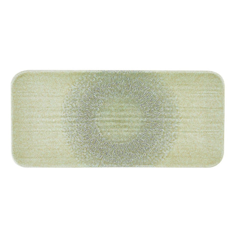 Dudson Harvest Grain Speckled Green Rectangular Plate 346 x 156mm (Pack of 6)