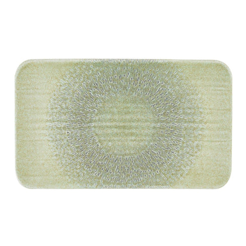 Dudson Harvest Grain Speckled Green Rectangular Plate 270 x 160mm (Pack of 12)